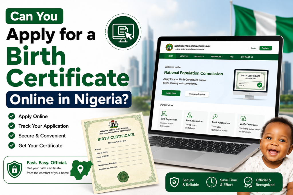 Apply for Birth and Death Certificates Online in Nigeria